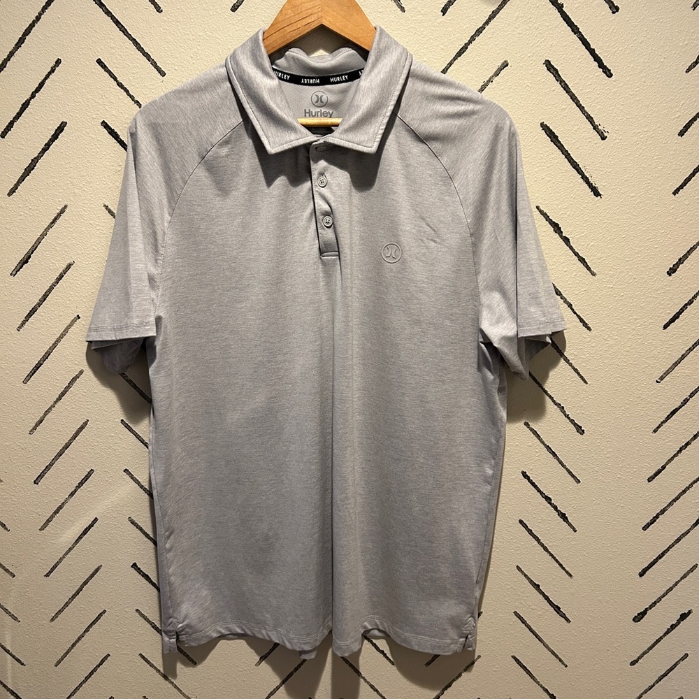 Gray Hurley Men’s polo, size large